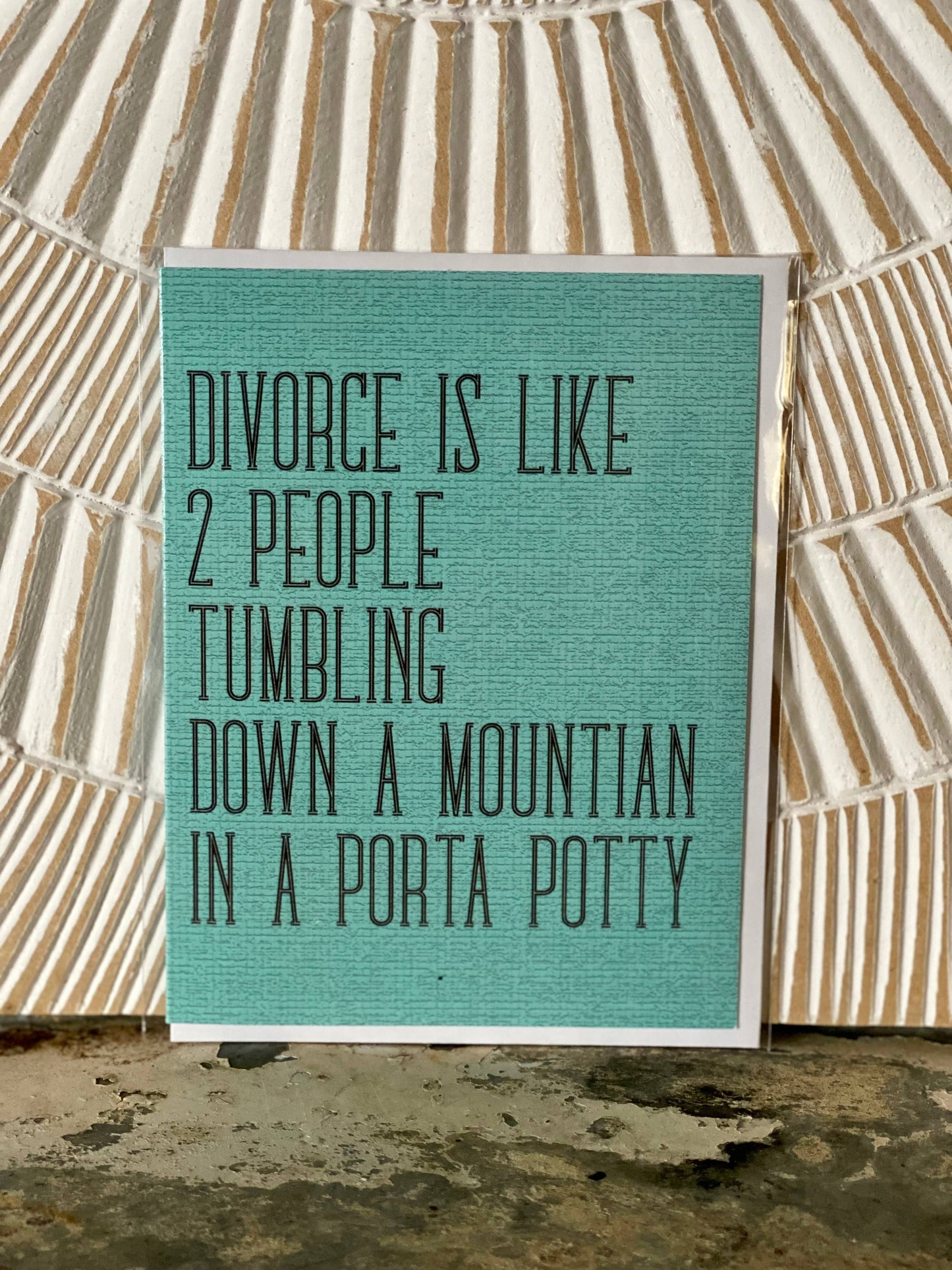 Porta Potty Divorce Greeting Card