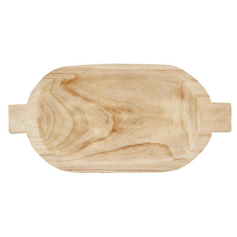 Paulownia Large Double Handle Tray - Natural
