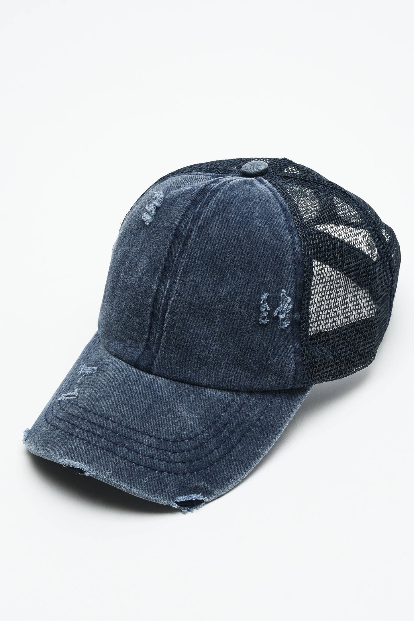 Distress Mesh Back Cap