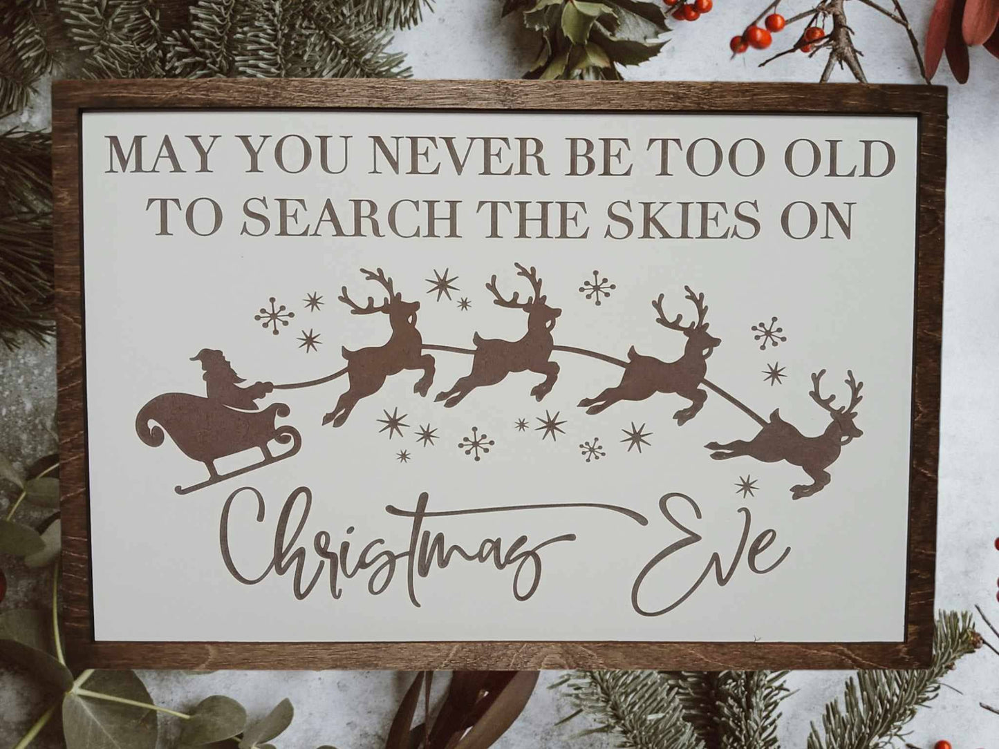 Christmas Eve, Christmas Eve skies saying, Christmas sign