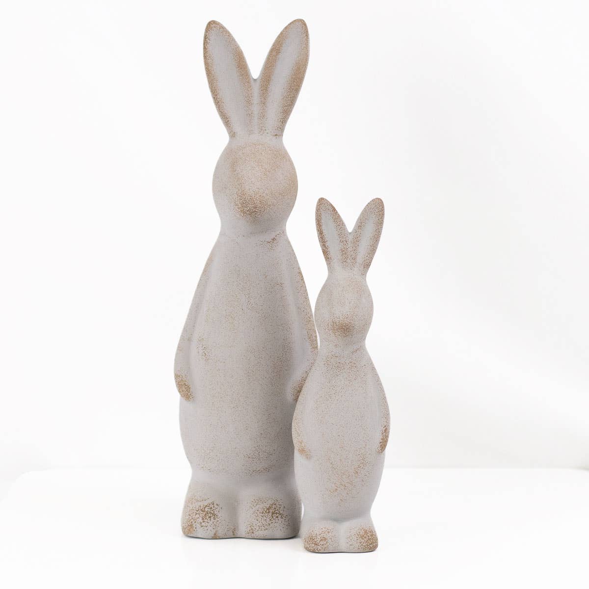 Aubrey Bunny Décor Antique Gray 7"
