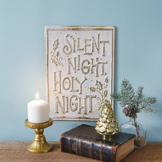 Silent Night Wall Sign