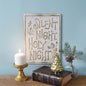 Silent Night Wall Sign