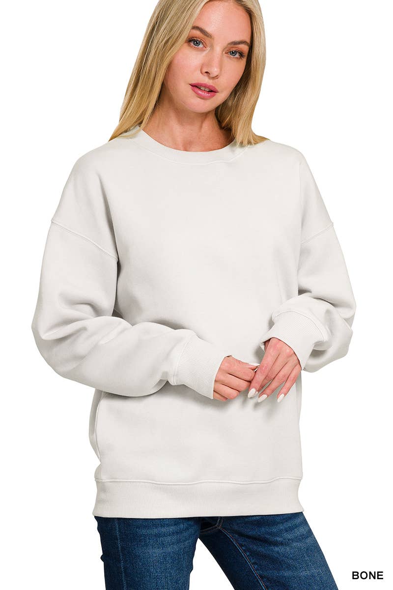 Fleece Round Neck Sweatshirts