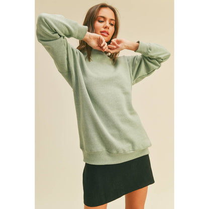 Blank Sweatshirt: BLACK, S