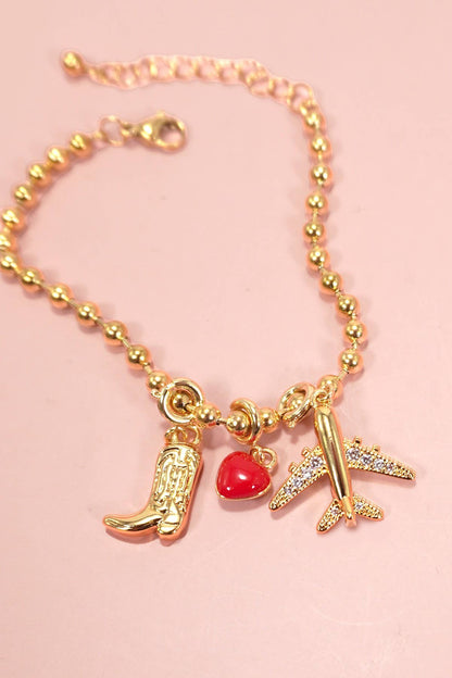 18K STAINLESS STEEL BRACELET FOR CHARMS