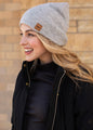 Grey Slouchy Beanie