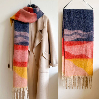Color Autumn And Winter Scarf