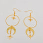 Fashion Star Moon Big Circle Earring - MS