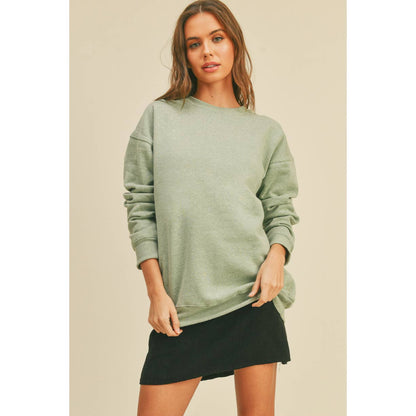 Blank Sweatshirt: BLACK, S