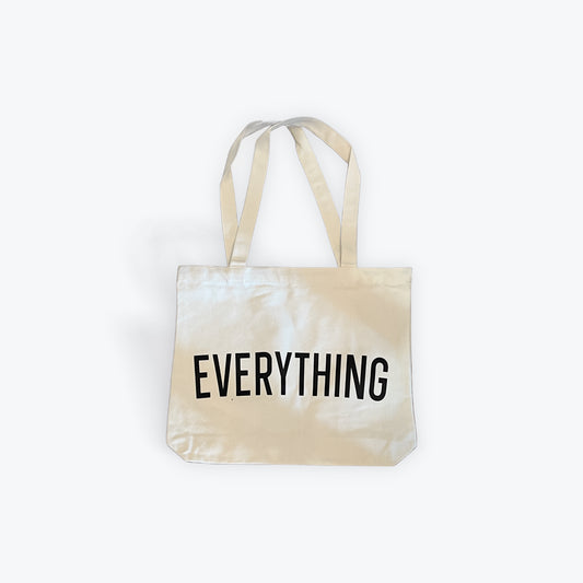 White EVERYTHING Canvas Tote