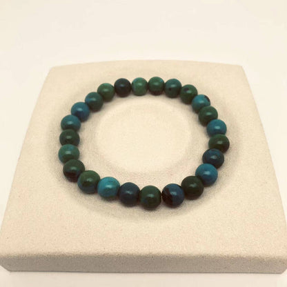 8MM Elastic Natural Stone Bracelets: Indian agate
