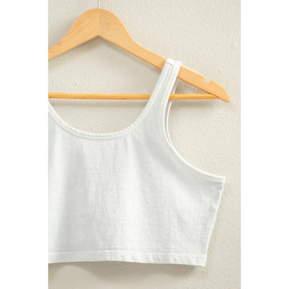 Sleeveless Scoop Neck Crop Top