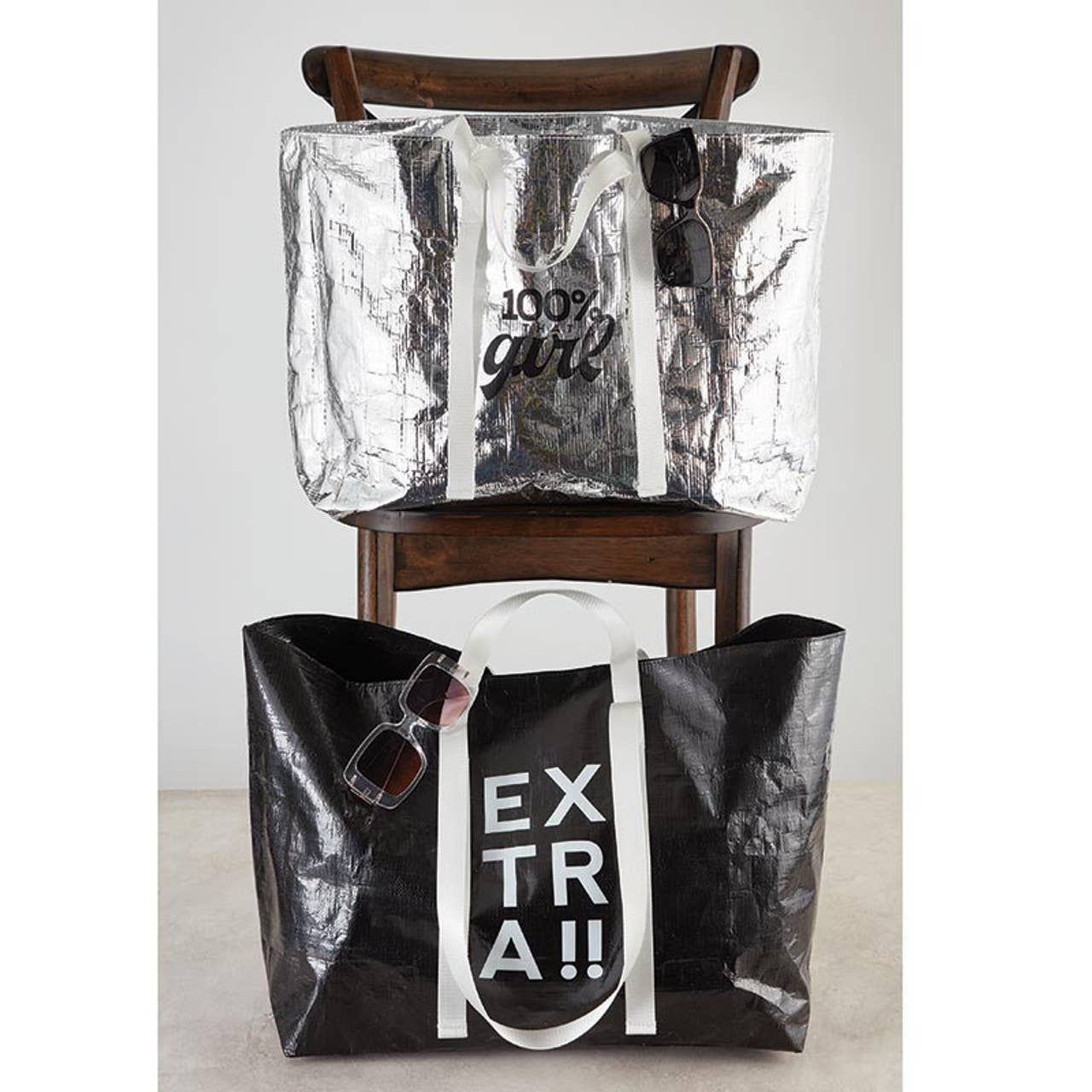 Silver Carry All Bag