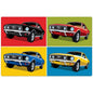 1968 Ford Mustangs Collage Pop Art Wall Decal
