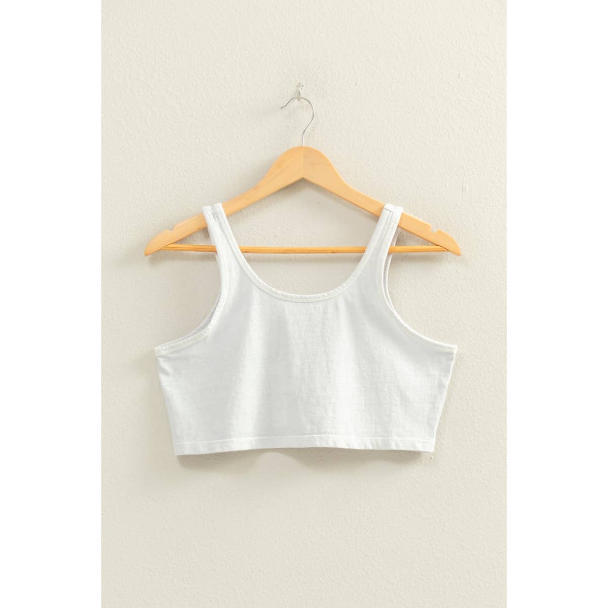 Sleeveless Scoop Neck Crop Top