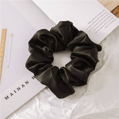 silk scrunchie wine