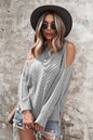Shoulder Cutout Sweater