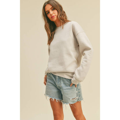 Blank Sweatshirt: BLACK, S