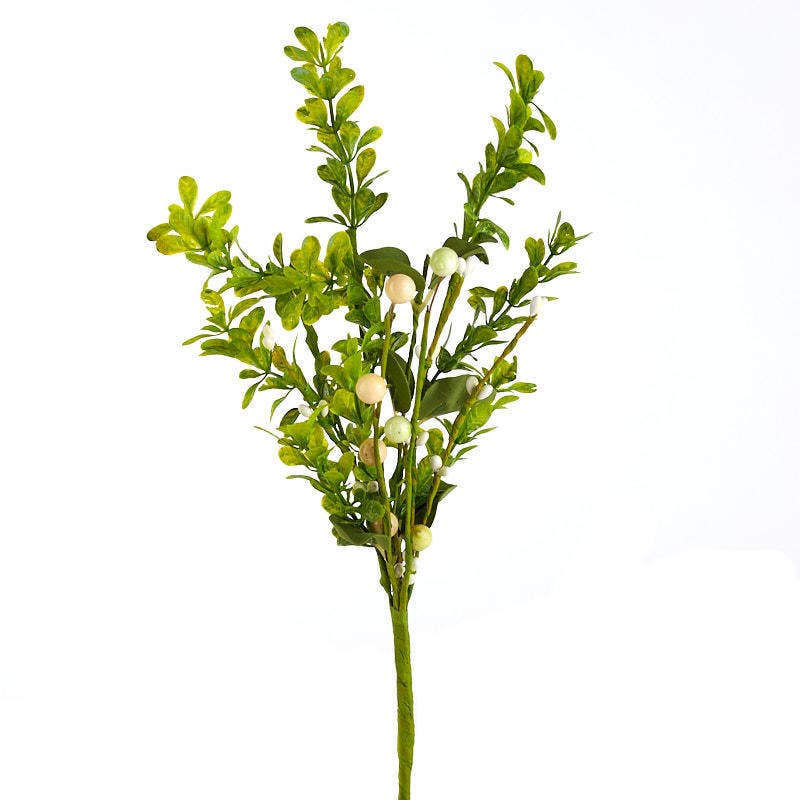 12" Realistic Leaf Berry Pick