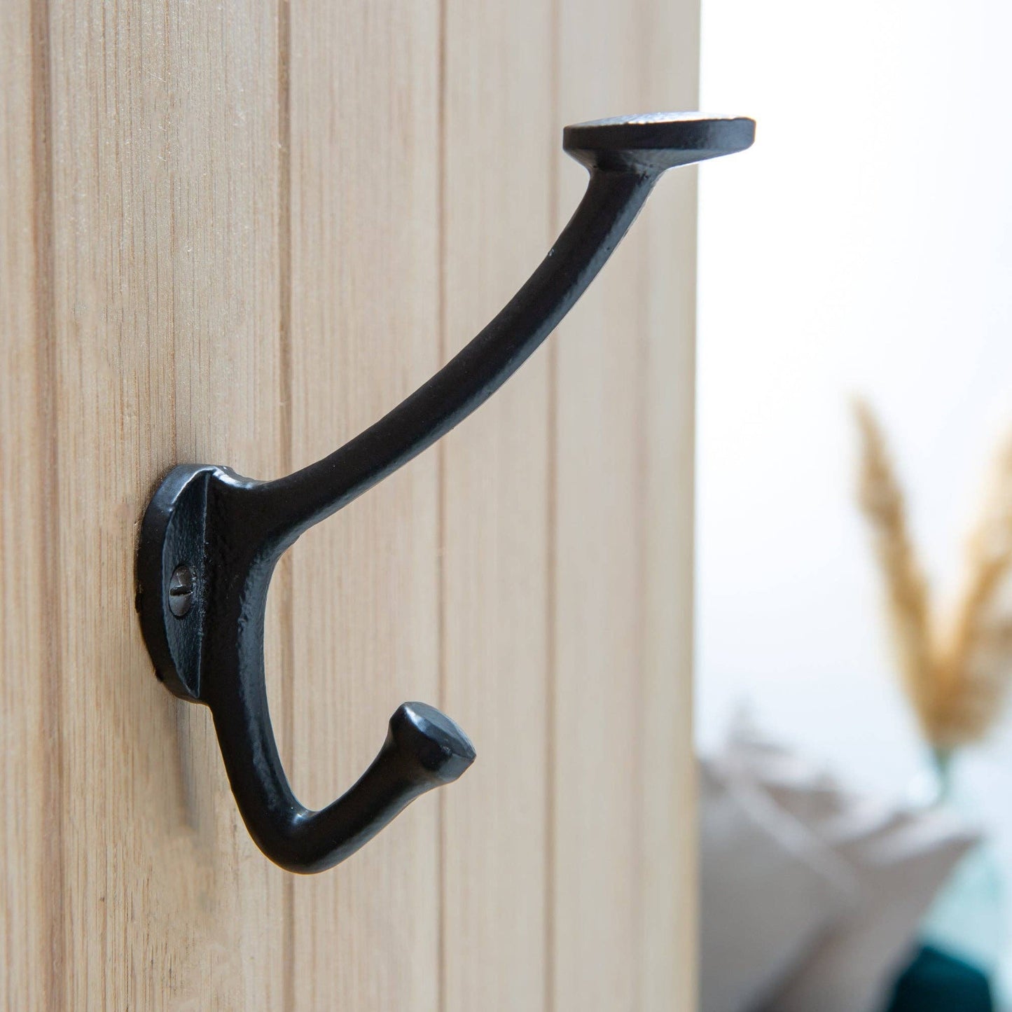 Bowler and Coat Hook - W35mm x H115mm - Black