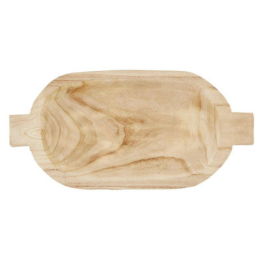 Paulownia Large Double Handle Tray - Natural