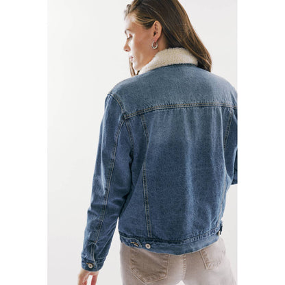 Kancan Trucker Sherpa Jean Jacket