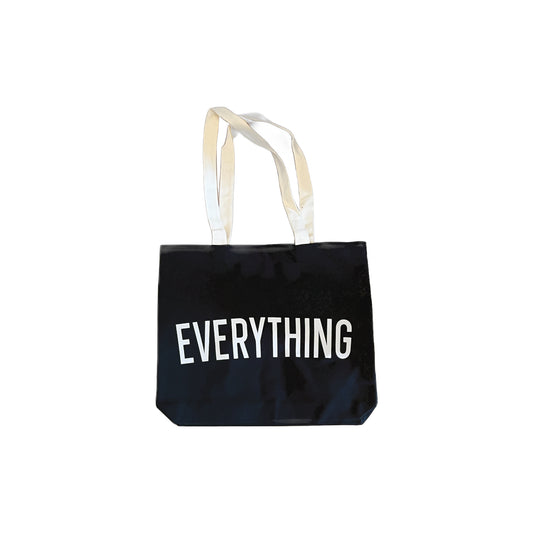 Black EVERYTHING Canvas Tote