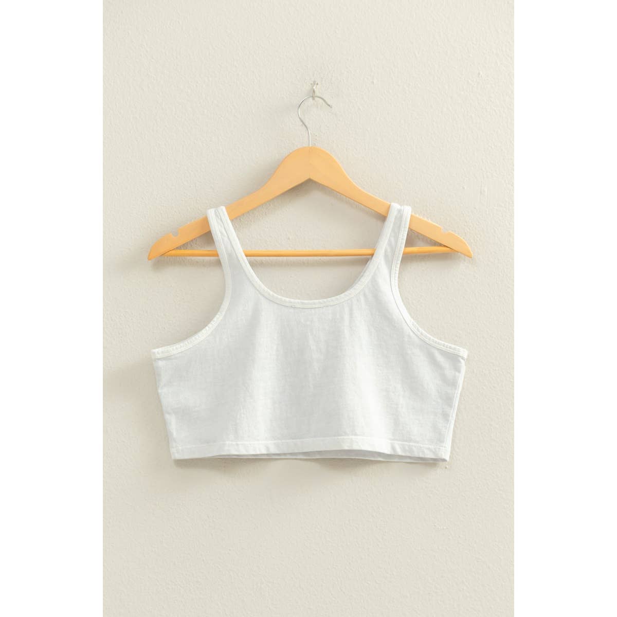 Sleeveless Scoop Neck Crop Top