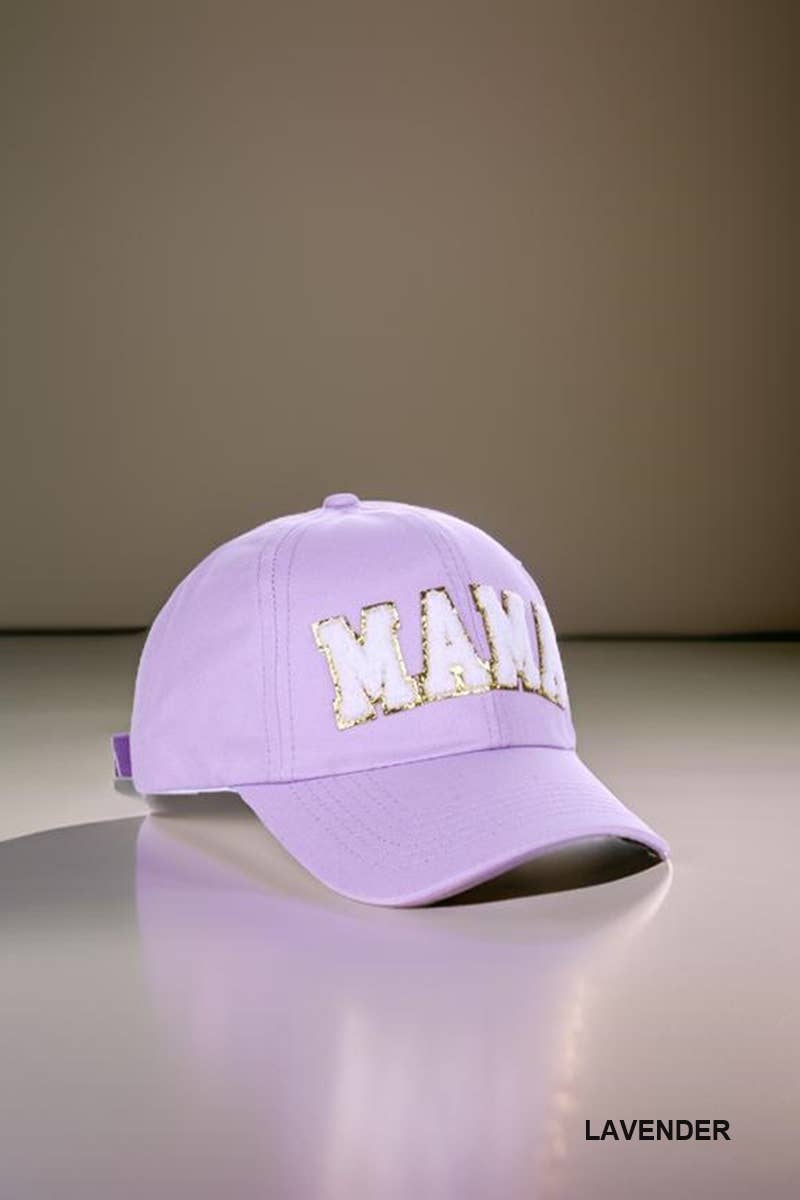 Mama Chenille Patch Cotton Baseball Cap Hat