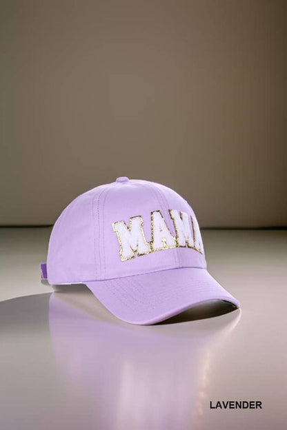 Mama Chenille Patch Cotton Baseball Cap Hat