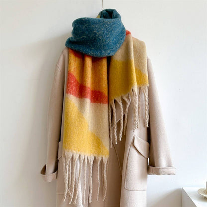 Color Autumn And Winter Scarf