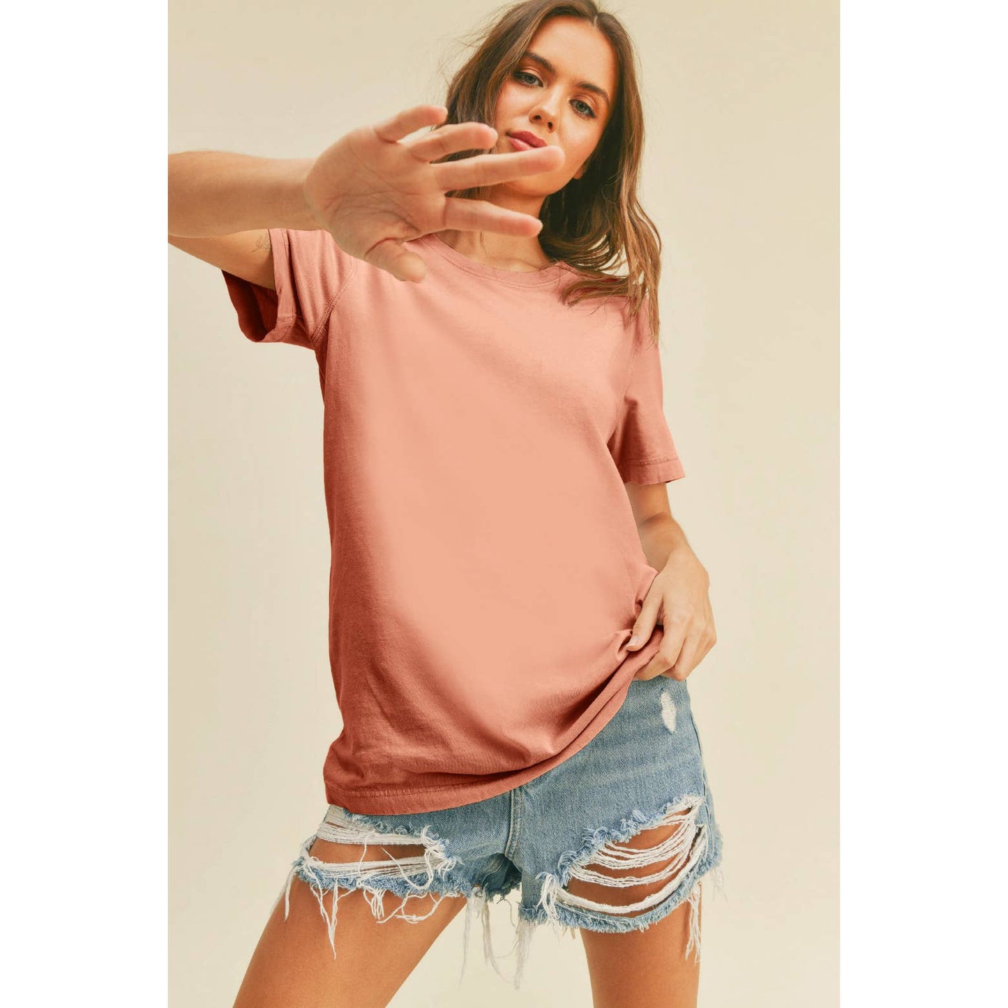 Regular Fit Tee: PUMPKIN SPICE, S