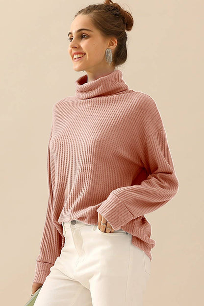 TURTLE HIGH NECK KNIT TOP