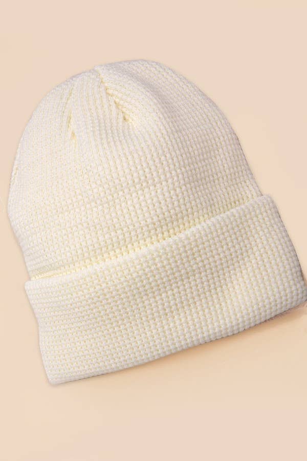 Soft Ribbed Knit Beanies