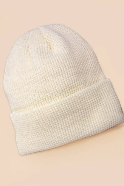 Soft Ribbed Knit Beanies