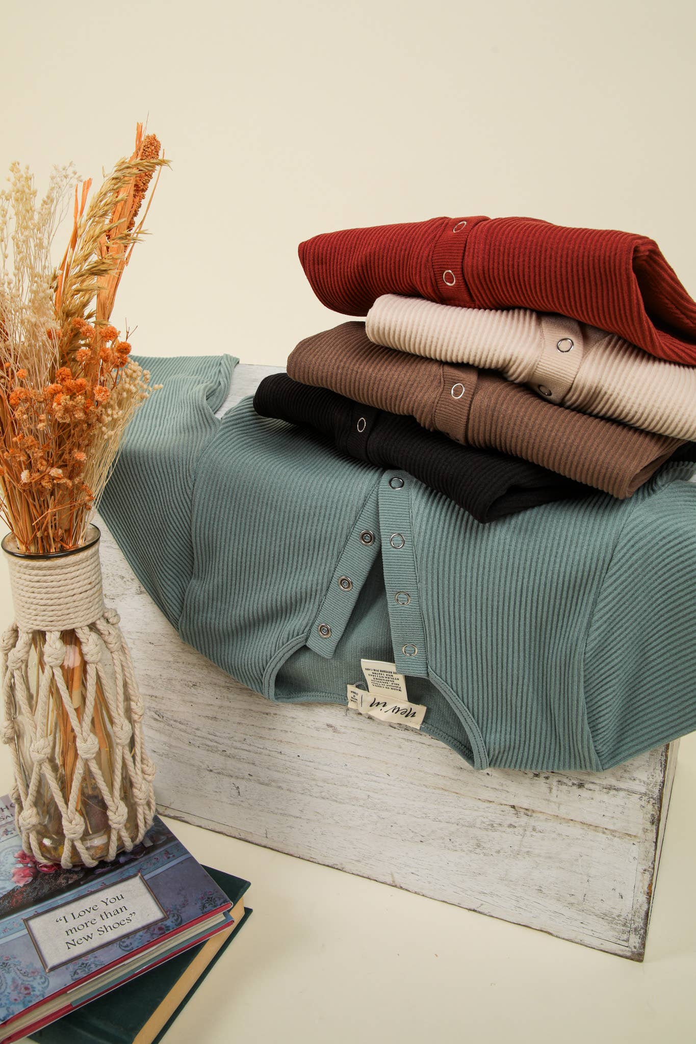 Easy comfy Casual Fitted Crop Henley Knit Top