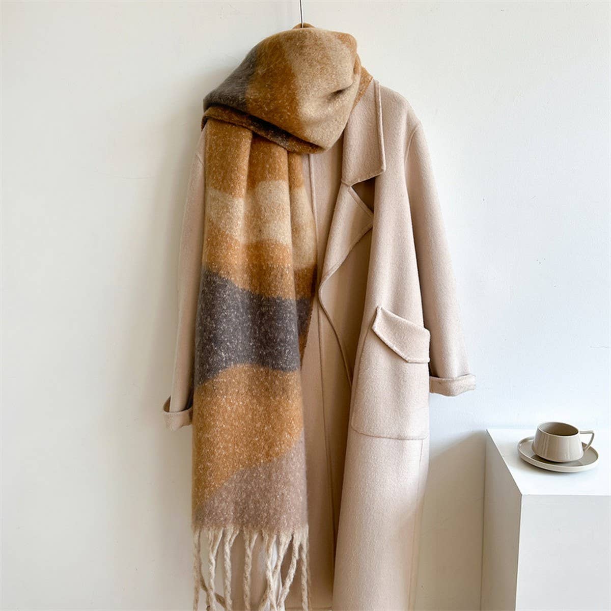 Color Autumn And Winter Scarf