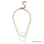 Rectangle Layered Bar & Bead Necklace