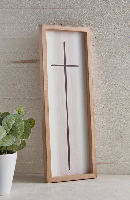 Framed Cross - Cream