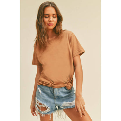 Regular Fit Tee: PUMPKIN SPICE, S