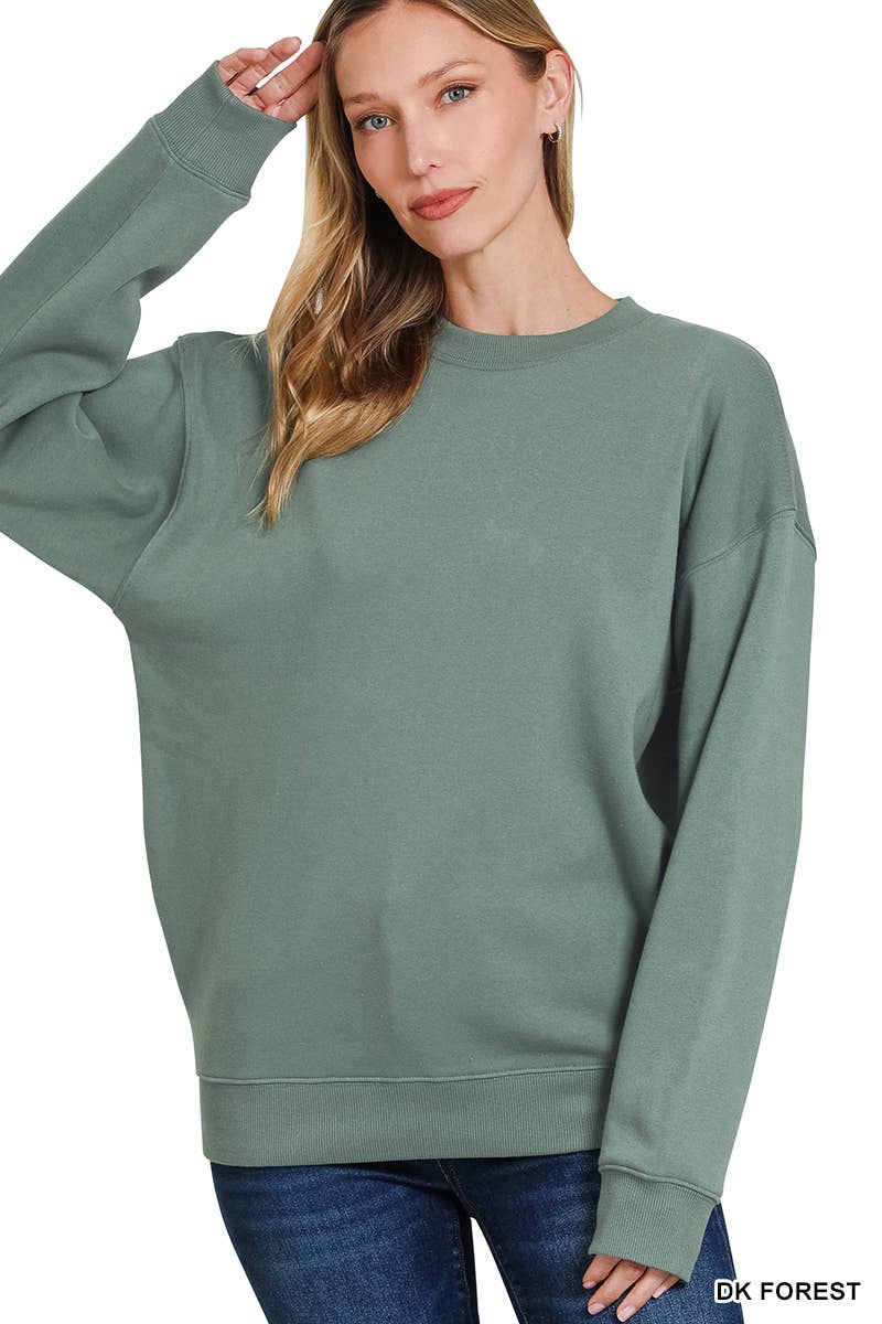 Fleece Round Neck Sweatshirts