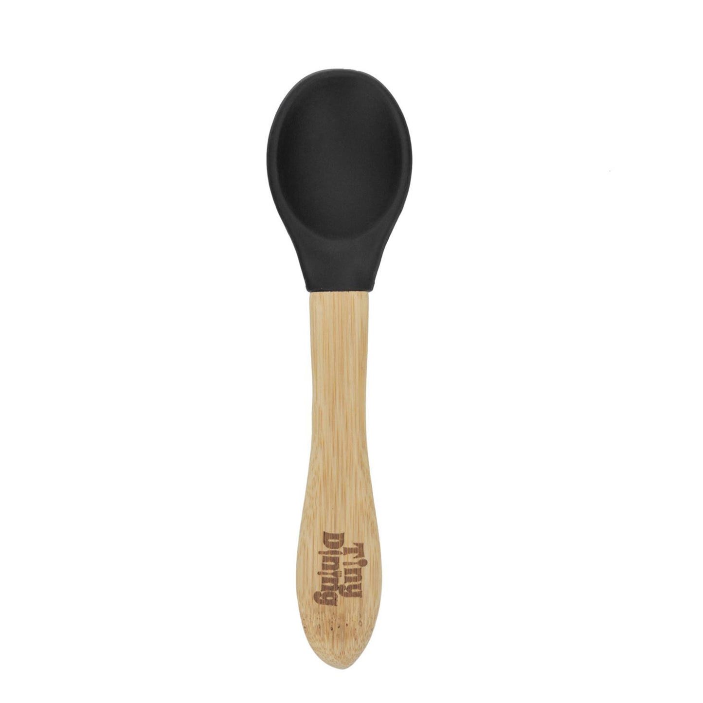 Tiny Dining Kids Bamboo Soft Tip Spoon - Black