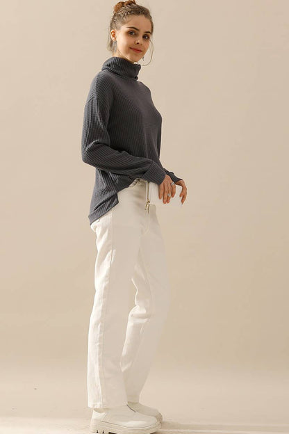 TURTLE HIGH NECK KNIT TOP