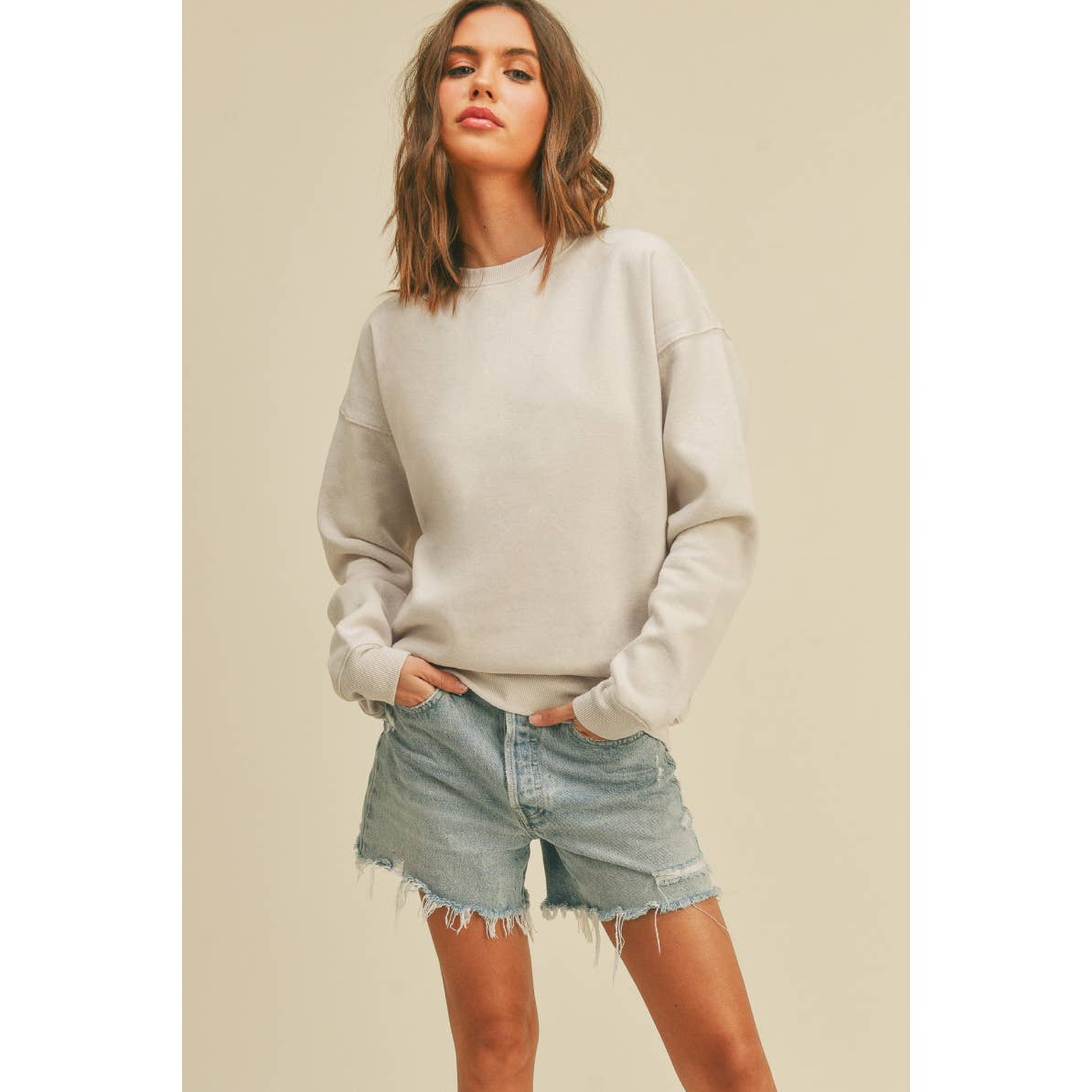 Blank Sweatshirt: BLACK, XL