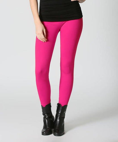 Solid full-length leggings