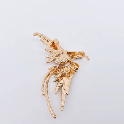 Classical Colored Rhinestone Bird Brooch