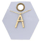 16" Gold Chain Necklace, Initial "A", 3" Ext.