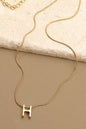 SNAKE CHAIN INITIAL NECKLACE
