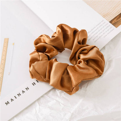 silk scrunchie wine